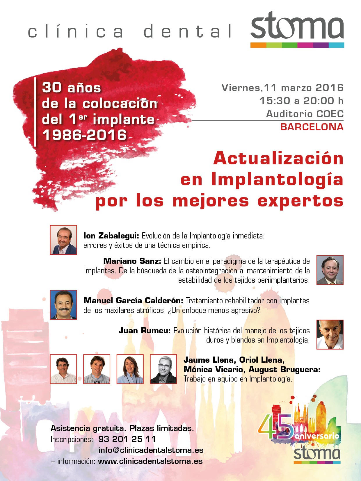 30 anys de la col·locació del primer implant: 1986-2016
